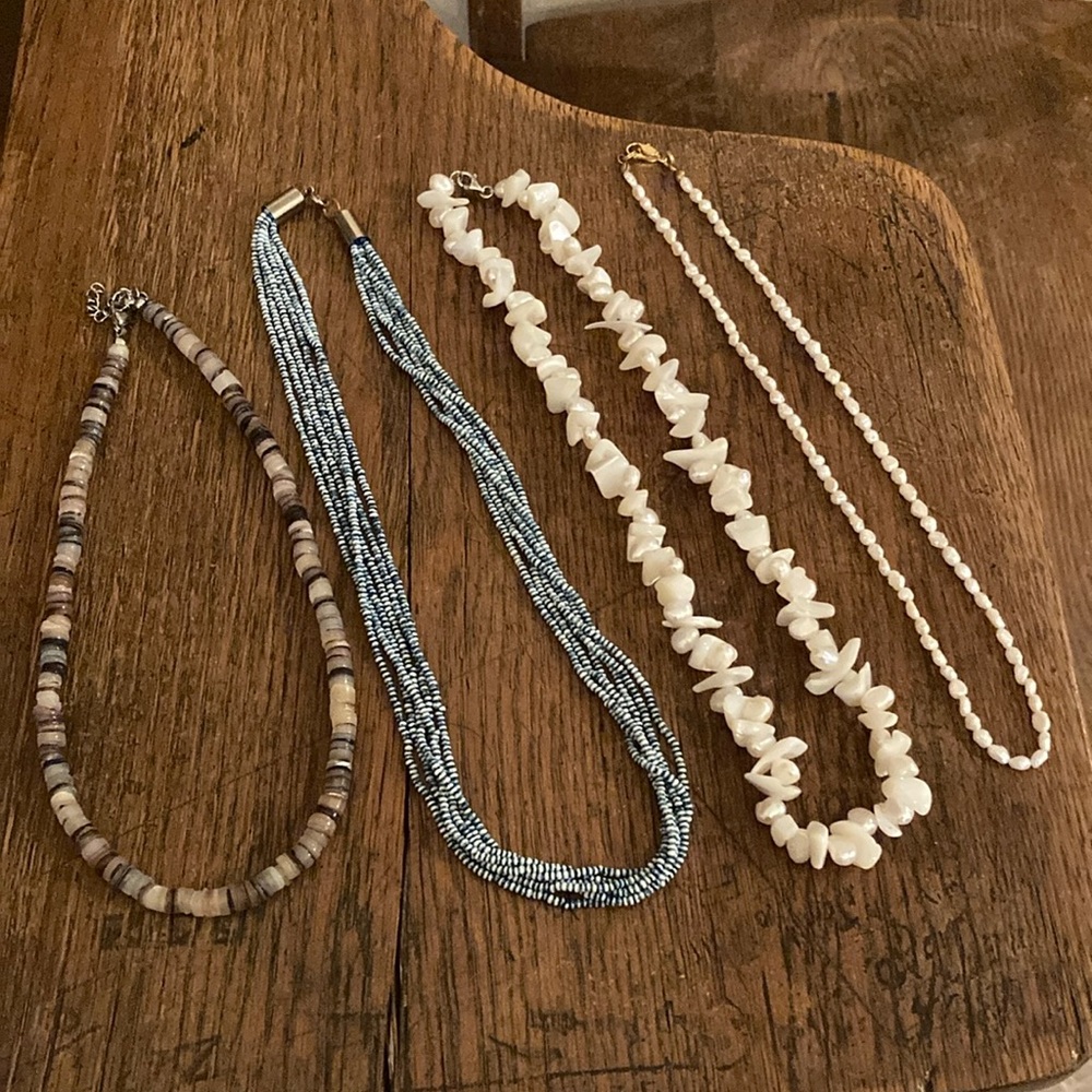 Beaded/Shell Necklaces Bundle of 4